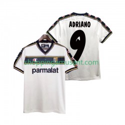 Maillot de Foot Parme ADRIANO 9 2003 Rétro Homme Extérieur 2002 Manche Courte