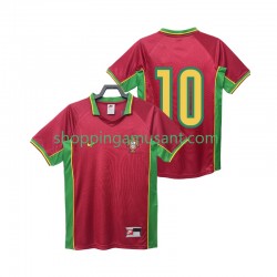 Maillot de Foot Portugal 10 Rétro Homme Domicile 1998 Manche Courte