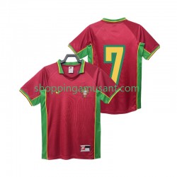 Maillot de Foot Portugal 7 Rétro Homme Domicile 1998 Manche Courte