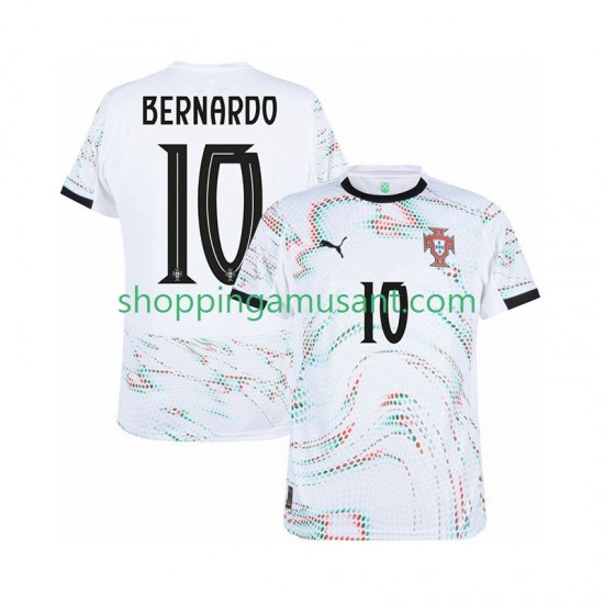 Maillot de Foot Portugal Bernardo Silva 10 Homme Extérieur 2025-2026 Manche Courte