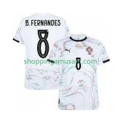 Maillot de Foot Portugal Bruno Fernandes 8 Homme Extérieur 2025-2026 Manche Courte