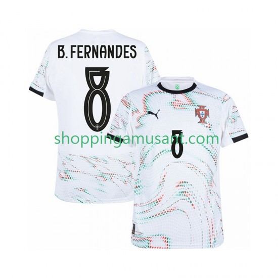 Maillot de Foot Portugal Bruno Fernandes 8 Homme Extérieur 2025-2026 Manche Courte