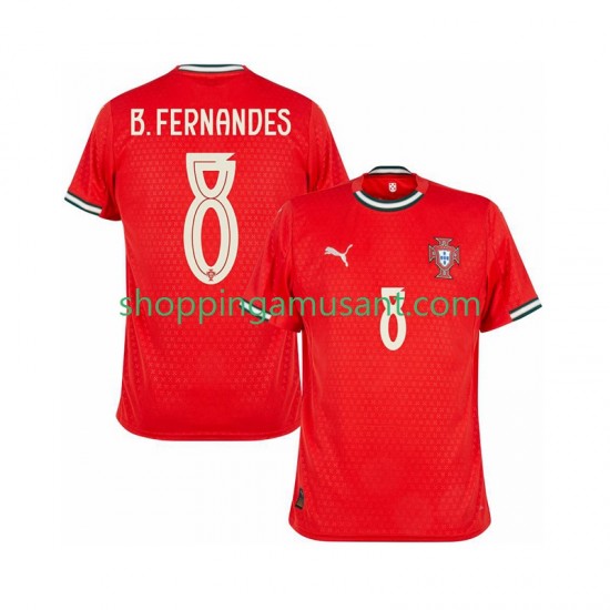 Maillot de Foot Portugal Bruno Fernandes 8 Homme Domicile 2025-2026 Manche Courte