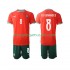 Maillot de Foot Portugal Bruno Fernandes 8 Enfant Domicile 2025-2026 Manche Courte