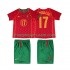 Maillot de Foot Portugal Cristiano Ronaldo 17 Rétro Enfant Domicile 2004 Manche Courte