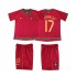 Maillot de Foot Portugal Cristiano Ronaldo 17 Rétro Enfant Domicile 2006 Manche Courte