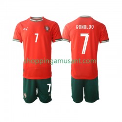 Maillot de Foot Portugal Cristiano Ronaldo 7 Enfant Domicile 2025 Manche Courte