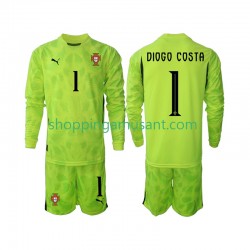 Maillot de Foot Portugal Diogo Costa 1 Gardien Enfant Domicile 2025 Manche Longue