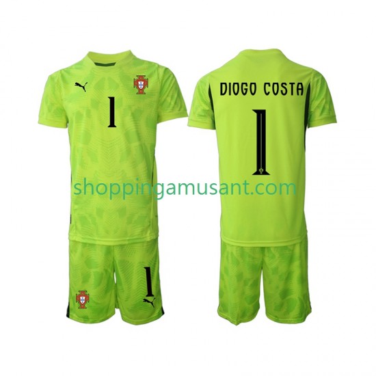 Maillot de Foot Portugal Diogo Costa 1 Gardien Enfant Domicile 2025 Manche Courte