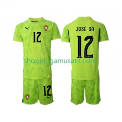 Maillot de Foot Portugal Jose Sa 12 Gardien Enfant Domicile 2025 Manche Courte