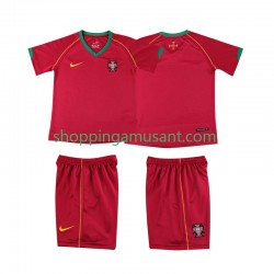 Maillot de Foot Portugal Rétro Enfant Domicile 2006 Manche Courte
