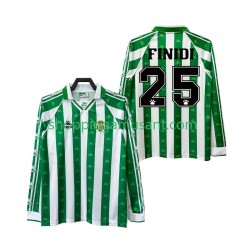 Maillot de Foot Real Betis FINIDI 25 1996 1997 Rétro Homme Domicile Manche Longue