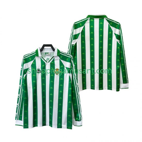 Maillot de Foot Real Betis 1996 1997 Rétro Homme Domicile Manche Longue