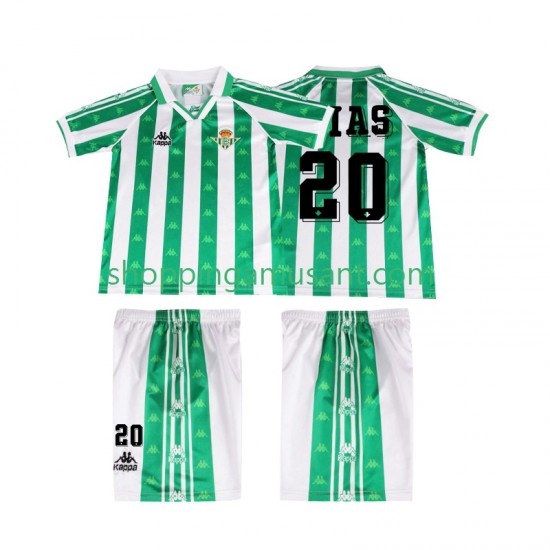 Maillot de Foot Real Betis Tomas Olias 20 1996 1997 Rétro Enfant Domicile Manche Courte