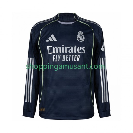 Maillot de Foot Real Madrid Homme Extérieur 2025-2026 Manche Longue