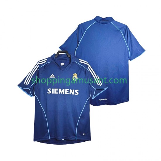 Maillot de Foot Real Madrid 2005 Rétro Homme Extérieur 2006 Manche Courte