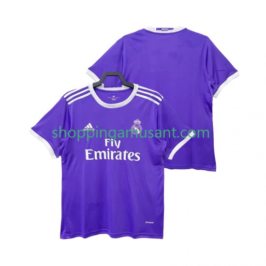 Maillot de Foot Real Madrid 2016 2017 Rétro Homme Extérieur Manche Courte