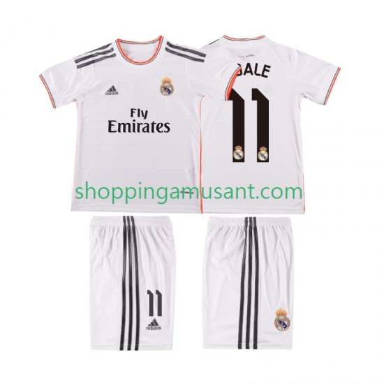 Maillot de Foot Real Madrid BALE 11 2013 2014 Rétro Enfant Domicile Manche Courte