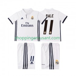 Maillot de Foot Real Madrid BALE 11 2016 2017 Rétro Enfant Domicile Manche Courte