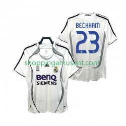 Maillot de Foot Real Madrid BECKHAM 23 2007 Rétro Homme Domicile 2006 Manche Courte