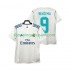 Maillot de Foot Real Madrid BENZEMA 9 2017 2018 Rétro Homme Domicile Manche Courte