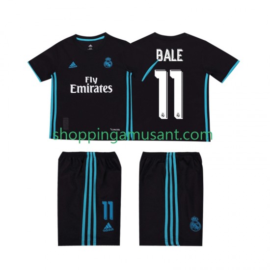 Maillot de Foot Real Madrid Bale 11 2017 2018 Rétro Enfant Extérieur Manche Courte