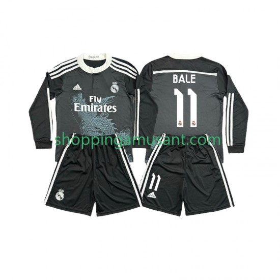 Maillot de Foot Real Madrid Bale 11 2014 2015 Rétro Enfant Neutre Manche Longue