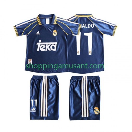 Maillot de Foot Real Madrid Cristiano Ronaldo 11 Rétro Enfant Neutre 1999 1998 Manche Courte