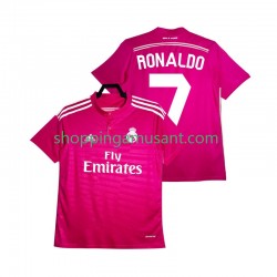 Maillot de Foot Real Madrid Cristiano Ronaldo 7 2014 2015 Rétro Homme Extérieur Manche Courte