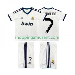 Maillot de Foot Real Madrid Cristiano Ronaldo 7 2012 2013 Rétro Enfant Domicile Manche Courte