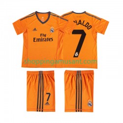 Maillot de Foot Real Madrid Cristiano Ronaldo 7 2013 2014 Rétro Enfant Neutre Manche Courte