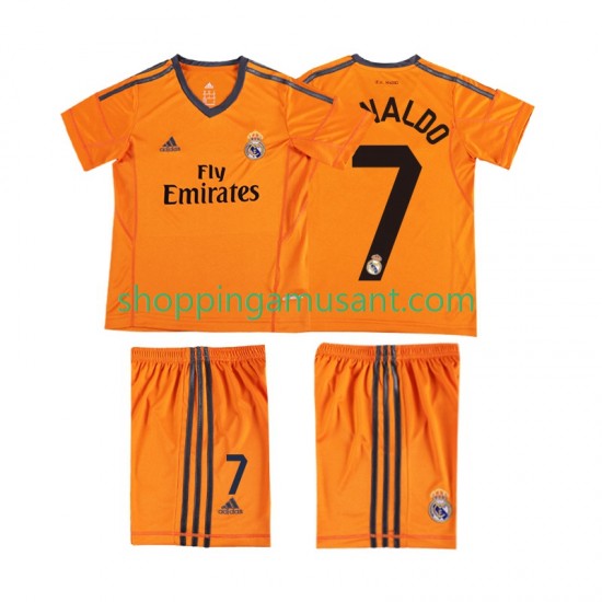 Maillot de Foot Real Madrid Cristiano Ronaldo 7 2013 2014 Rétro Enfant Neutre Manche Courte