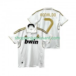 Maillot de Foot Real Madrid Cristiano Ronaldo 7 2012 Rétro Homme Domicile 2011 Manche Courte