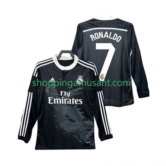 Maillot de Foot Real Madrid Cristiano Ronaldo 7 2014 2015 Rétro Homme Neutre Manche Longue