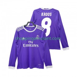 Maillot de Foot Real Madrid KROOS 8 2016 2017 Rétro Homme Extérieur Manche Longue
