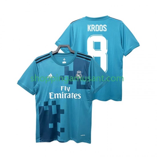 Maillot de Foot Real Madrid KROOS 8 2017 2018 Rétro Homme Neutre Manche Courte