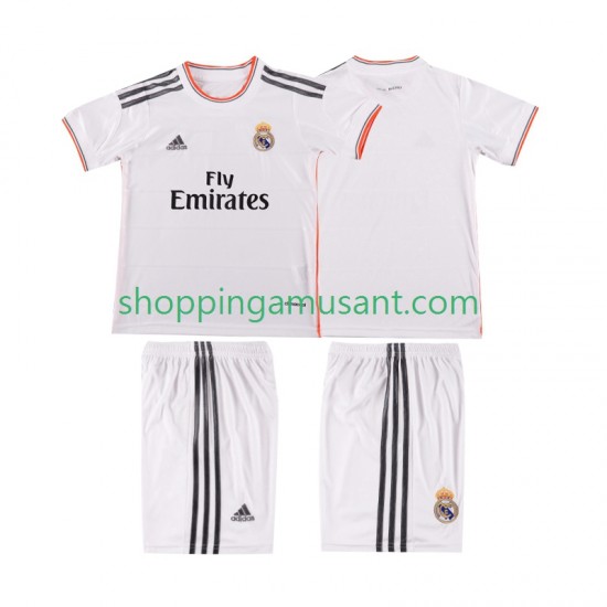 Maillot de Foot Real Madrid 2013 2014 Rétro Enfant Domicile Manche Courte