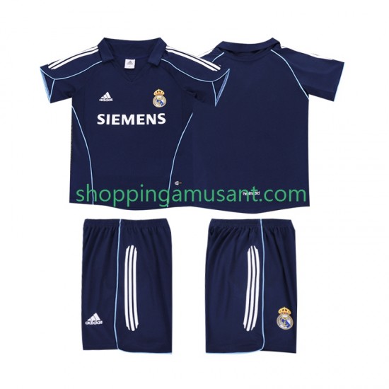 Maillot de Foot Real Madrid 2005 Rétro Enfant Extérieur 2006 Manche Courte