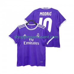 Maillot de Foot Real Madrid Modrić LUCA 10 2016 2017 Rétro Homme Extérieur Manche Courte