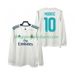 Maillot de Foot Real Madrid Modrić 10 2017 2018 Rétro Homme Domicile Manche Longue
