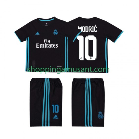 Maillot de Foot Real Madrid Modrić 10 2017 2018 Rétro Enfant Extérieur Manche Courte