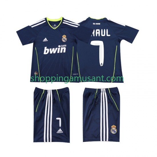Maillot de Foot Real Madrid PAUL 7 Rétro Enfant Extérieur 2011 2010 Manche Courte