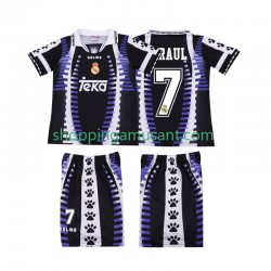 Maillot de Foot Real Madrid RAUL 7 1997 Rétro Enfant Neutre 1998 Manche Courte