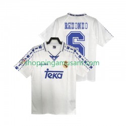 Maillot de Foot Real Madrid REDONDO 6 1996 1997 Rétro Homme Domicile Manche Courte