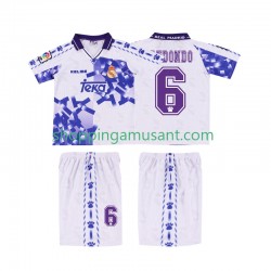 Maillot de Foot Real Madrid REDONDO 6 1996 1997 Rétro Enfant Neutre Manche Courte