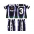Maillot de Foot Real Madrid ROBERTO CARLOS 3 1997 Rétro Enfant Neutre 1998 Manche Courte