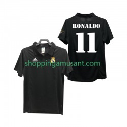 Maillot de Foot Real Madrid RONALDO 11 2003 Rétro Homme Extérieur 2002 Manche Courte
