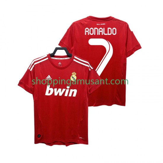Maillot de Foot Real Madrid RONALDO 7 2012 Rétro Homme Neutre 2011 Manche Courte