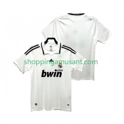 Maillot de Foot Real Madrid 2009 Rétro Homme Domicile 2008 Manche Courte