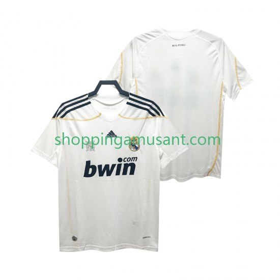 Maillot de Foot Real Madrid 2009 Rétro Homme Domicile 2010 Manche Courte